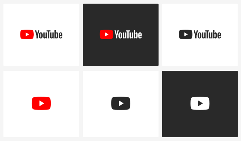 YouTube标志，YouTube LOGO，视频分享网站LOGO，YouTube形象设计