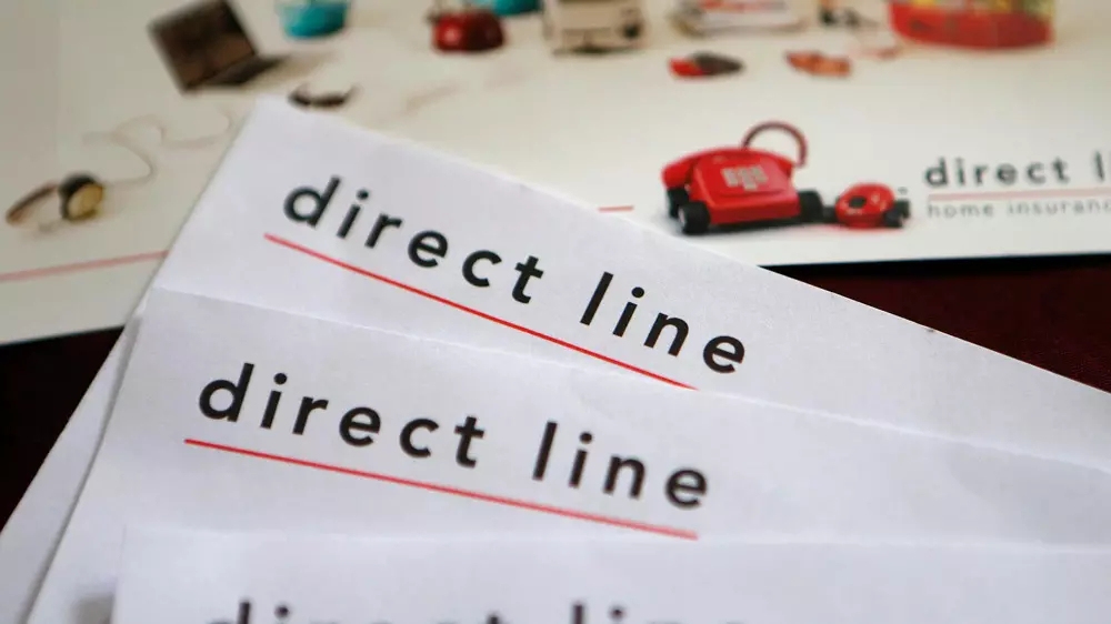 英国保险公司Direct Line标志,英国保险公司Direct Line LOGO,保险公司品牌设计,保险公司标志设计