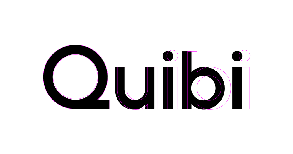 Quibi移动短视频平台LOGO,Quibi移动短视频平台标志,短视频品牌设计