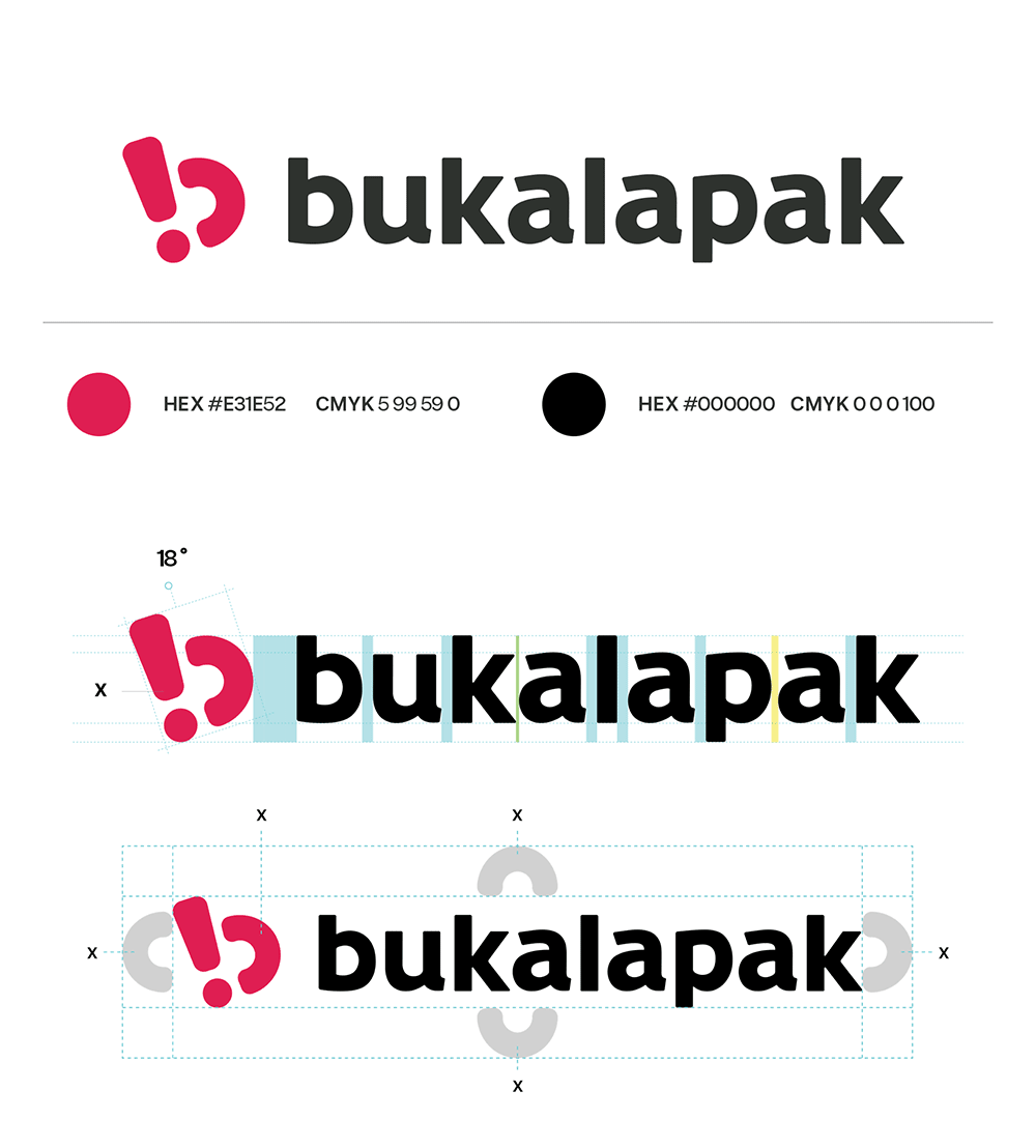 Bukalapak在线购物平台LOGO,Bukalapak在线购物平台标志,在线购物网站品牌设计,在线购物网站标志