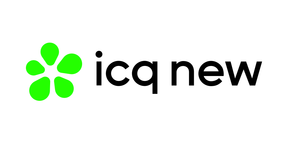 ICQ即时聊天软件LOGO,ICQ即时聊天软件标志,ICQ即时聊天软件品牌形象设计,聊天软件品牌设计